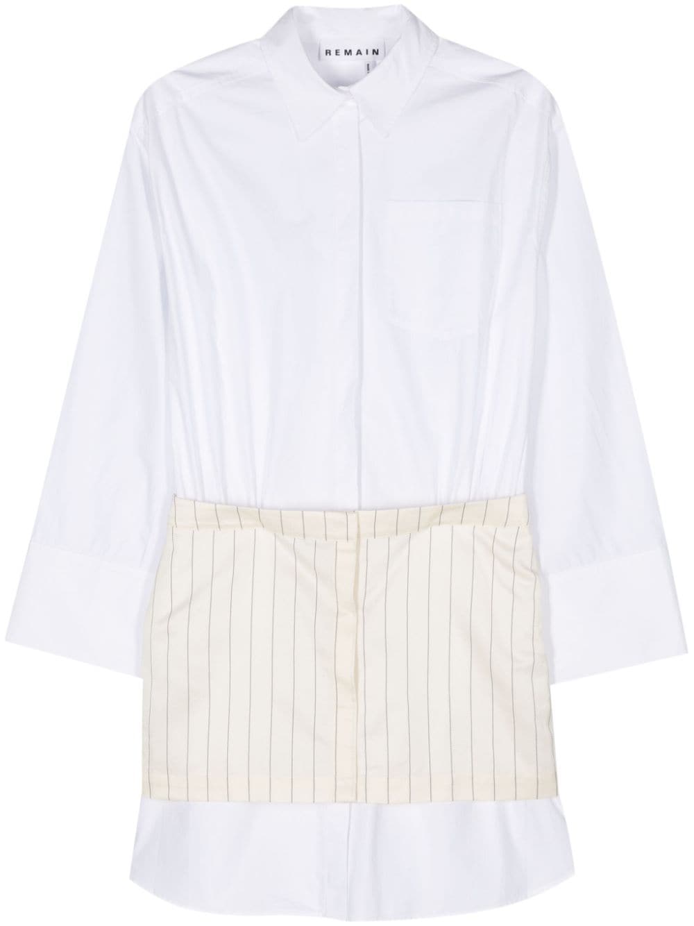 REMAIN layered mini dress - White von REMAIN