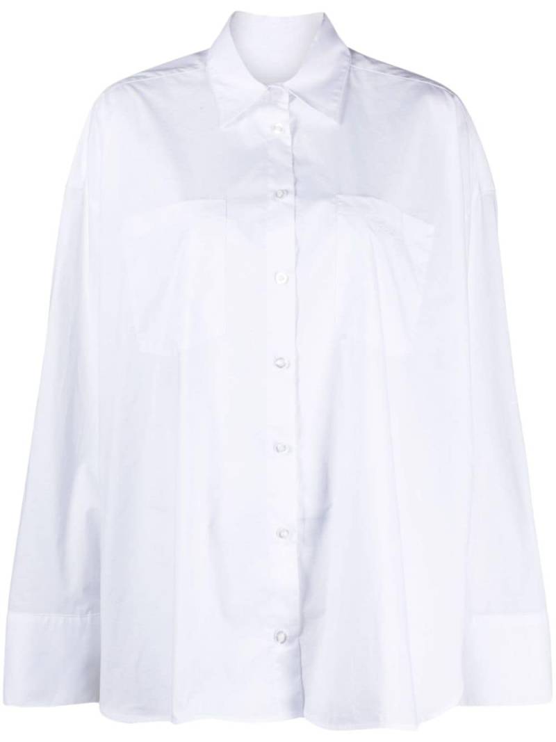 REMAIN logo-embroidered cotton shirt - White von REMAIN