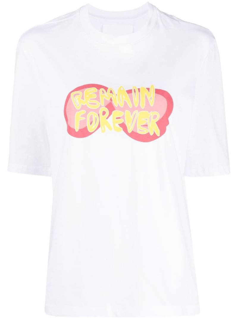 REMAIN logo-print organic cotton T-shirt - White von REMAIN