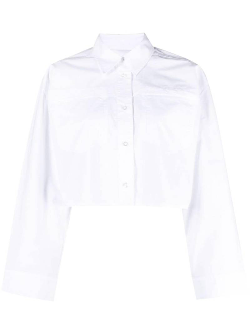REMAIN organic-cotton cropped shirt - White von REMAIN
