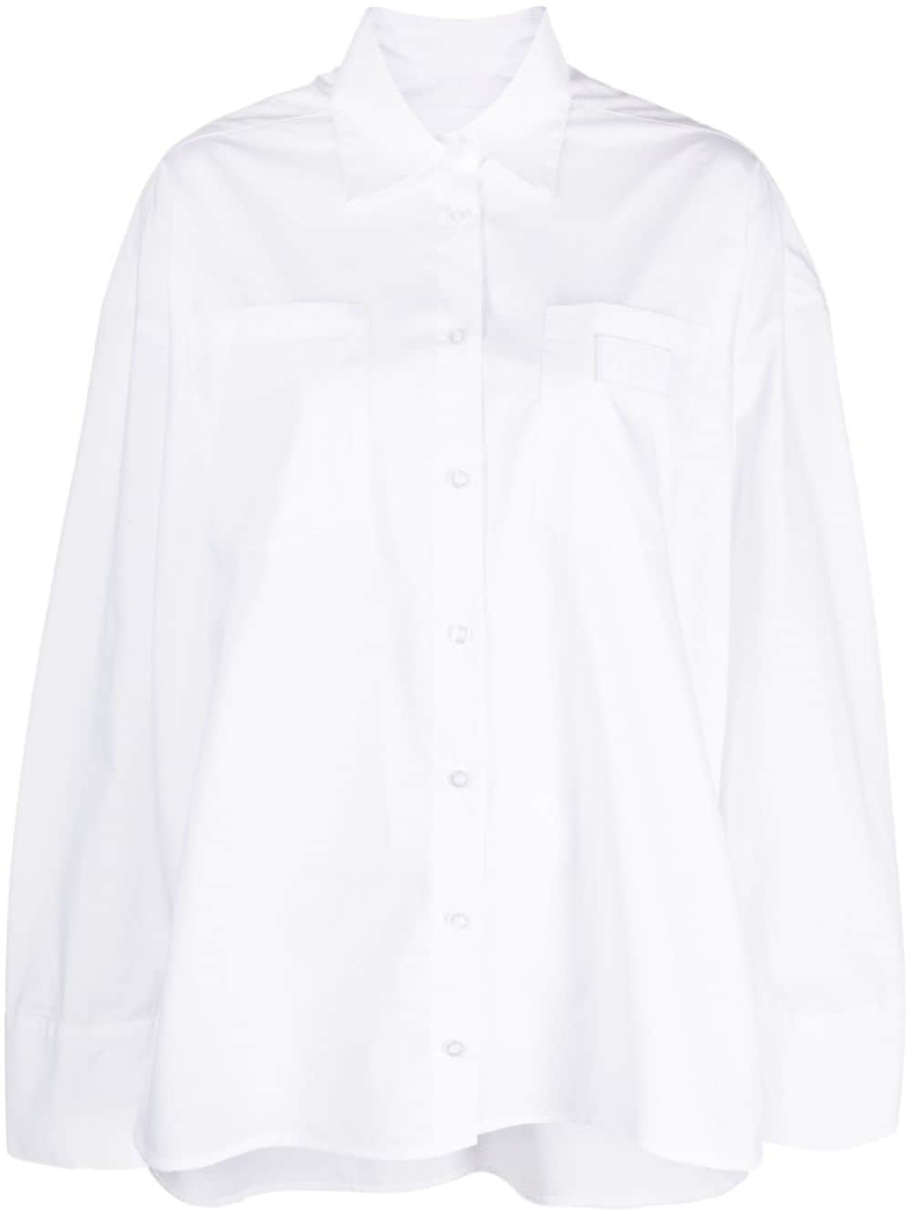 REMAIN oversized long-sleeve cotton shirt - White von REMAIN
