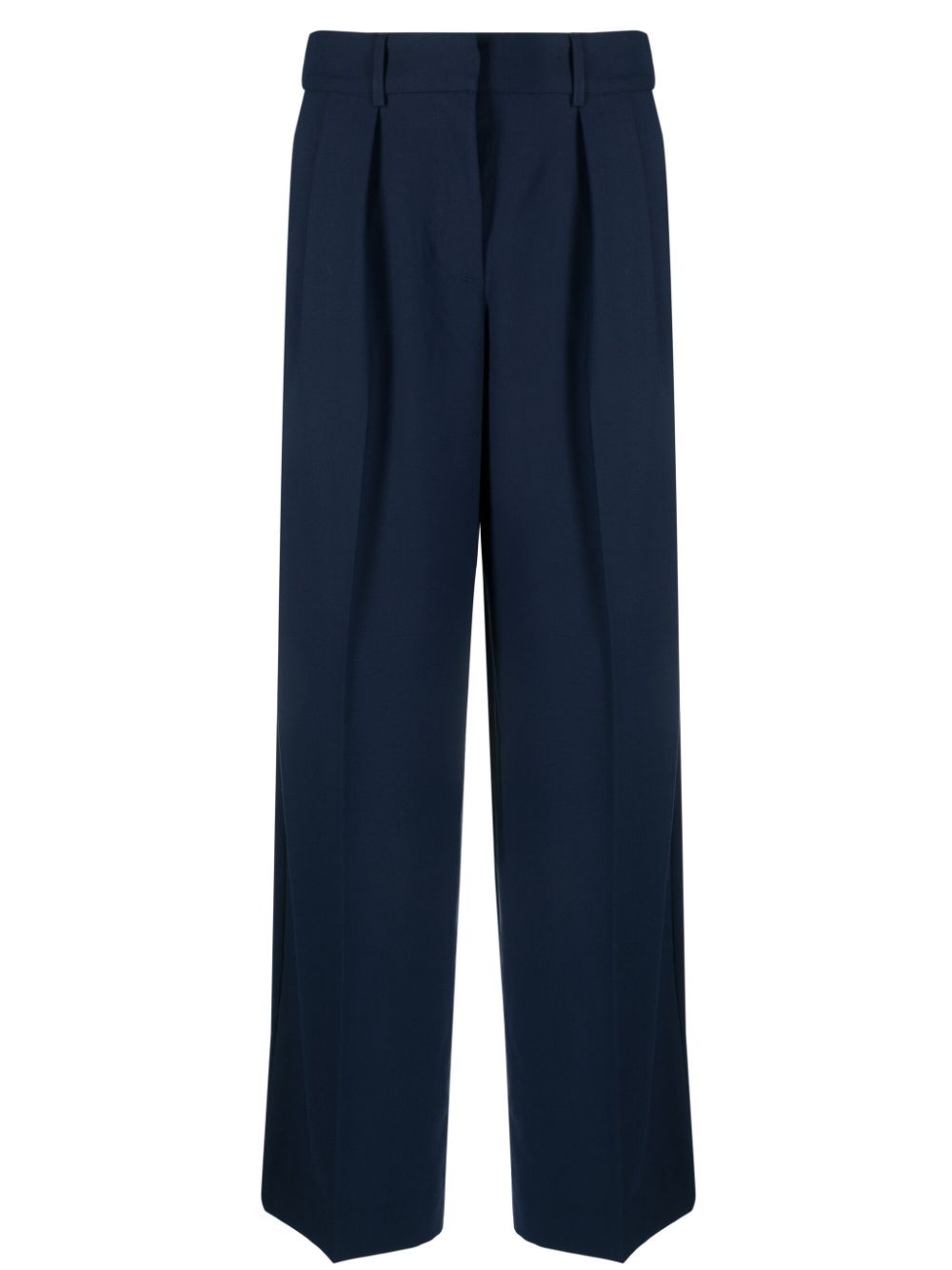 REMAIN pleated high-waist palazzo pant - Blue von REMAIN