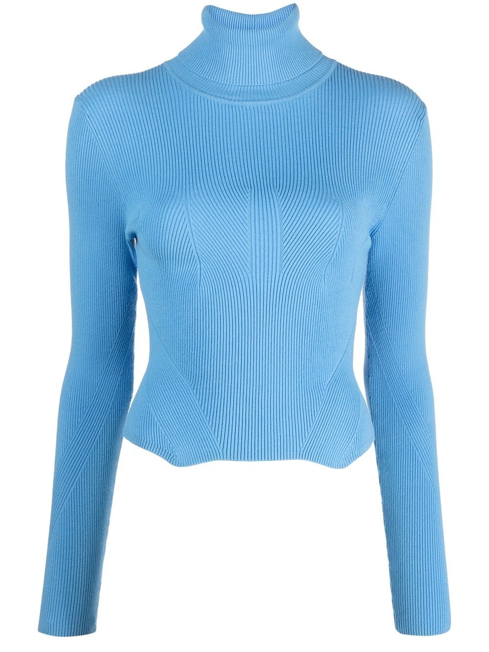 REMAIN roll-neck knitted jumper - Blue von REMAIN
