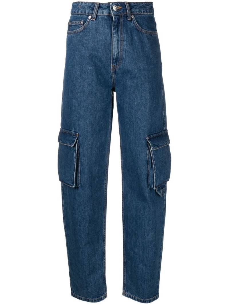 REMAIN tapered-leg cargo jeans - Blue von REMAIN