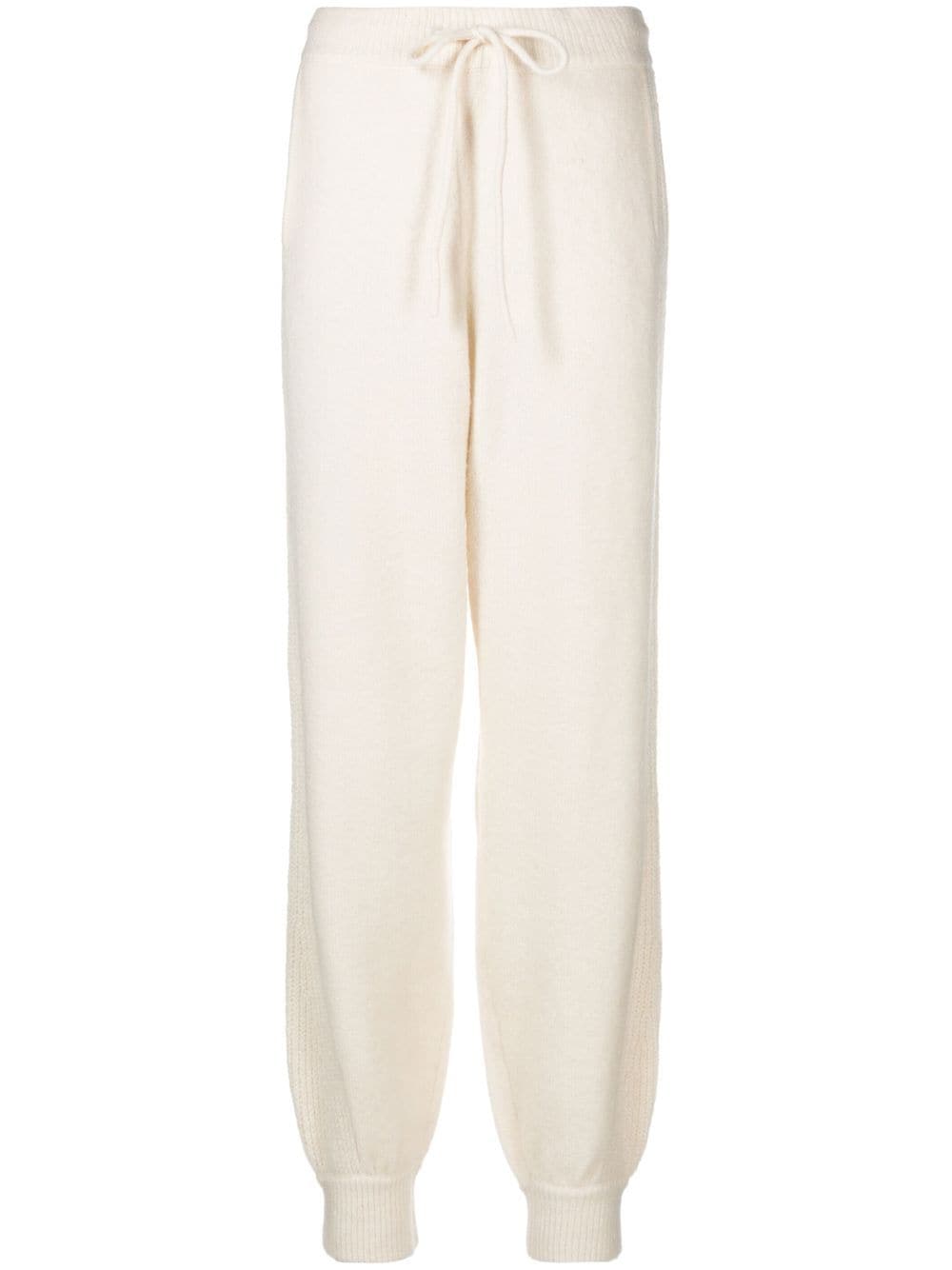 REMAIN tapered-leg knitted trousers - Neutrals von REMAIN