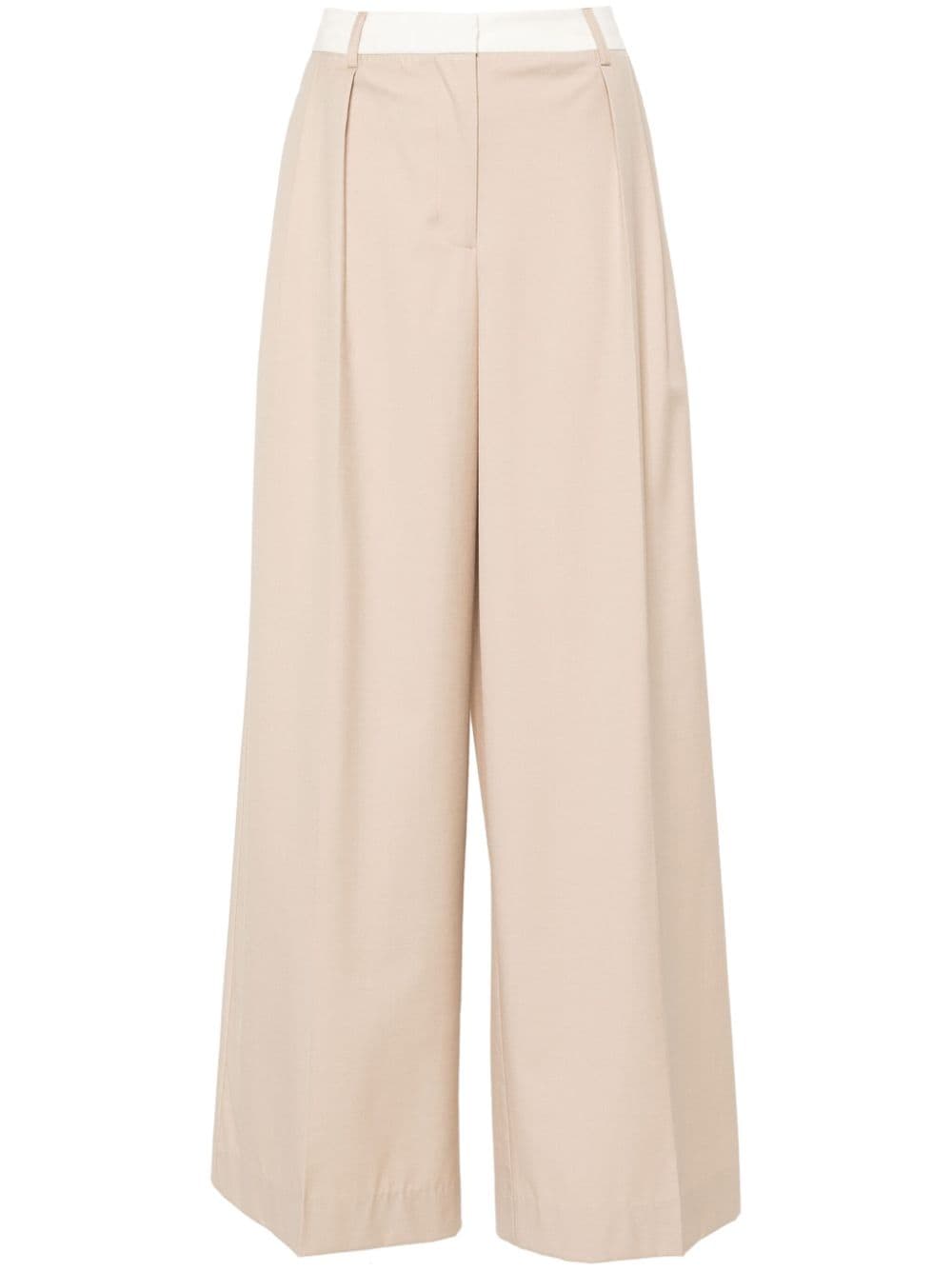 REMAIN wide-leg trousers - Neutrals von REMAIN