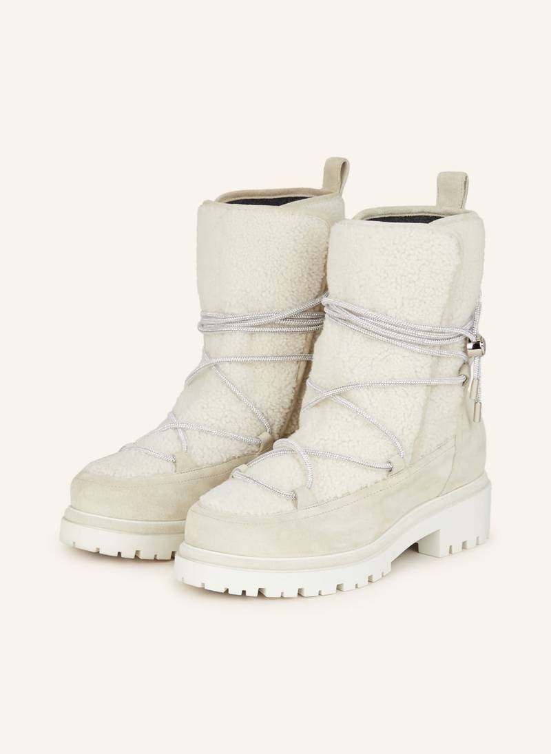 Rene Caovilla Boots Aspen Mit Schmucksteinen beige von RENE CAOVILLA