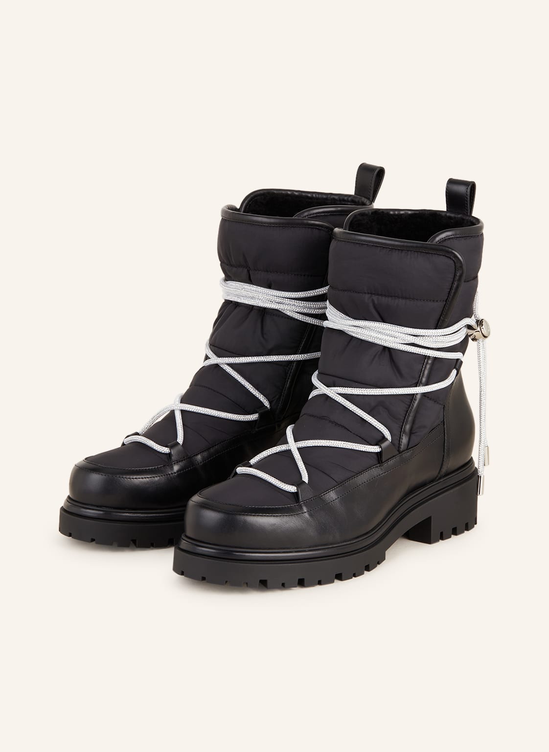 Rene Caovilla Boots Aspen Mit Schmucksteinen schwarz von RENE CAOVILLA