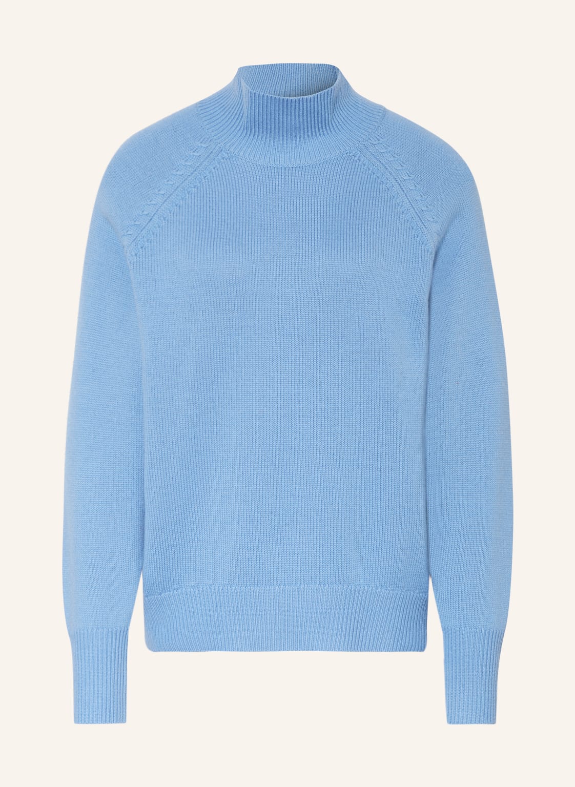 Repeat Rollkragenpullover Aus Merinowolle blau von REPEAT