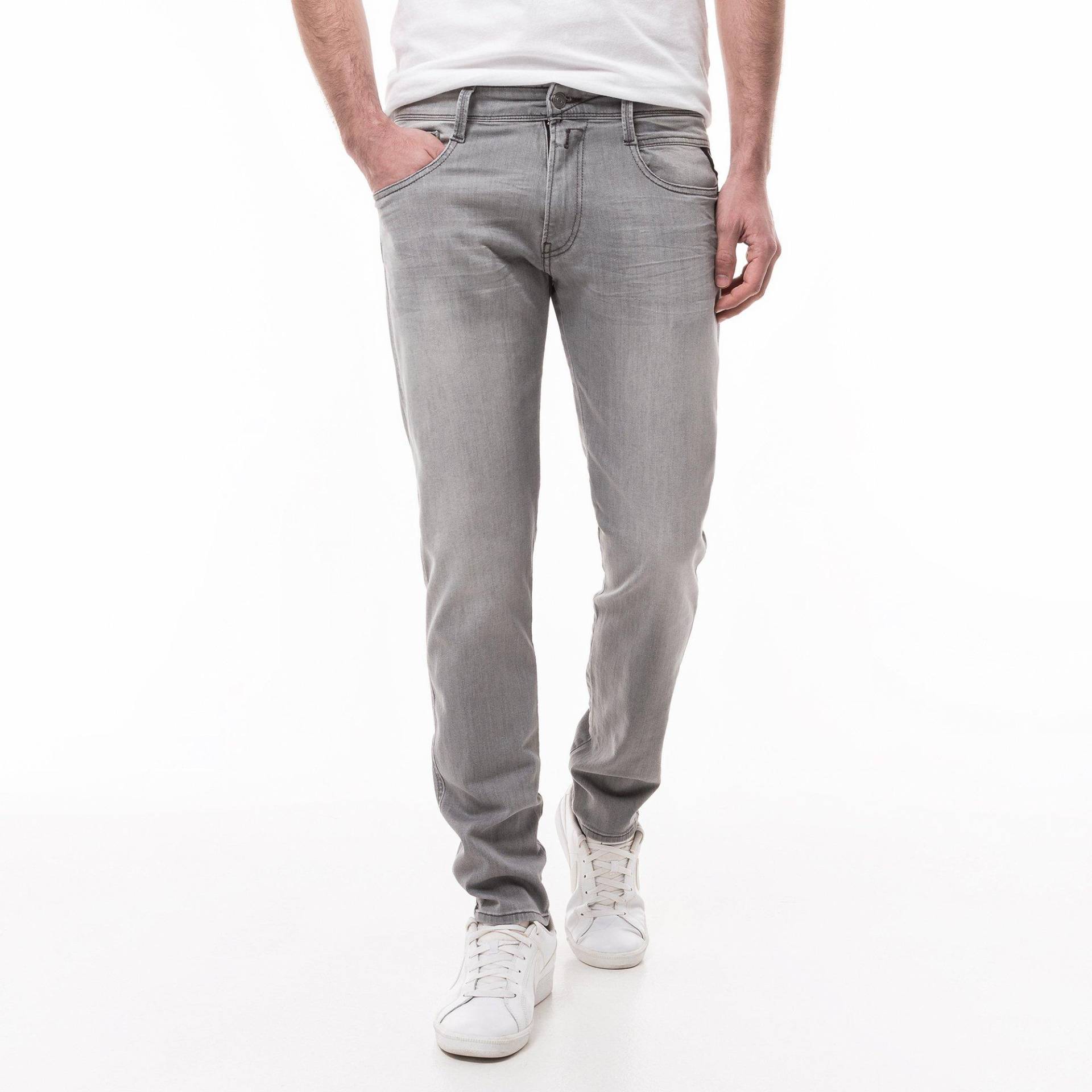 Jeans, Slim Fit Herren Grau L30/W32 von REPLAY