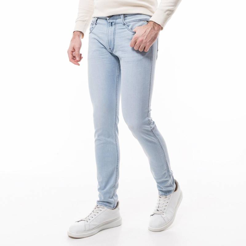 Jeans, Slim Fit Herren Hellblau L30/W30 von REPLAY