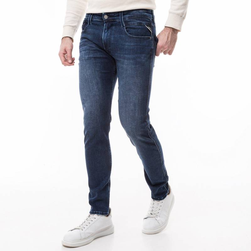Jeans, Slim Fit Herren Mittelblau L30/W30 von REPLAY