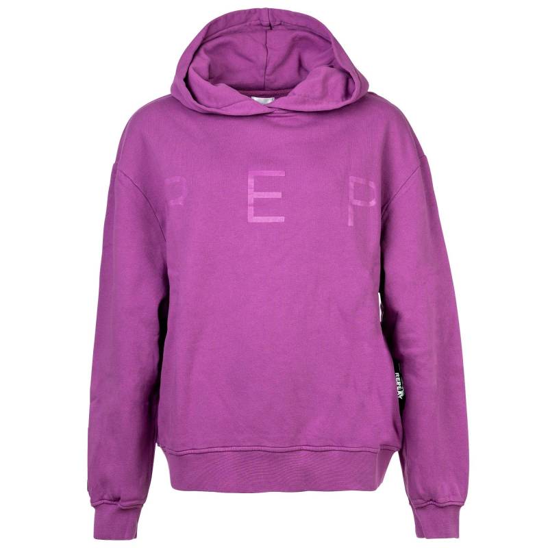 Sweatshirt Bequem Sitzend Damen Violett XS von REPLAY