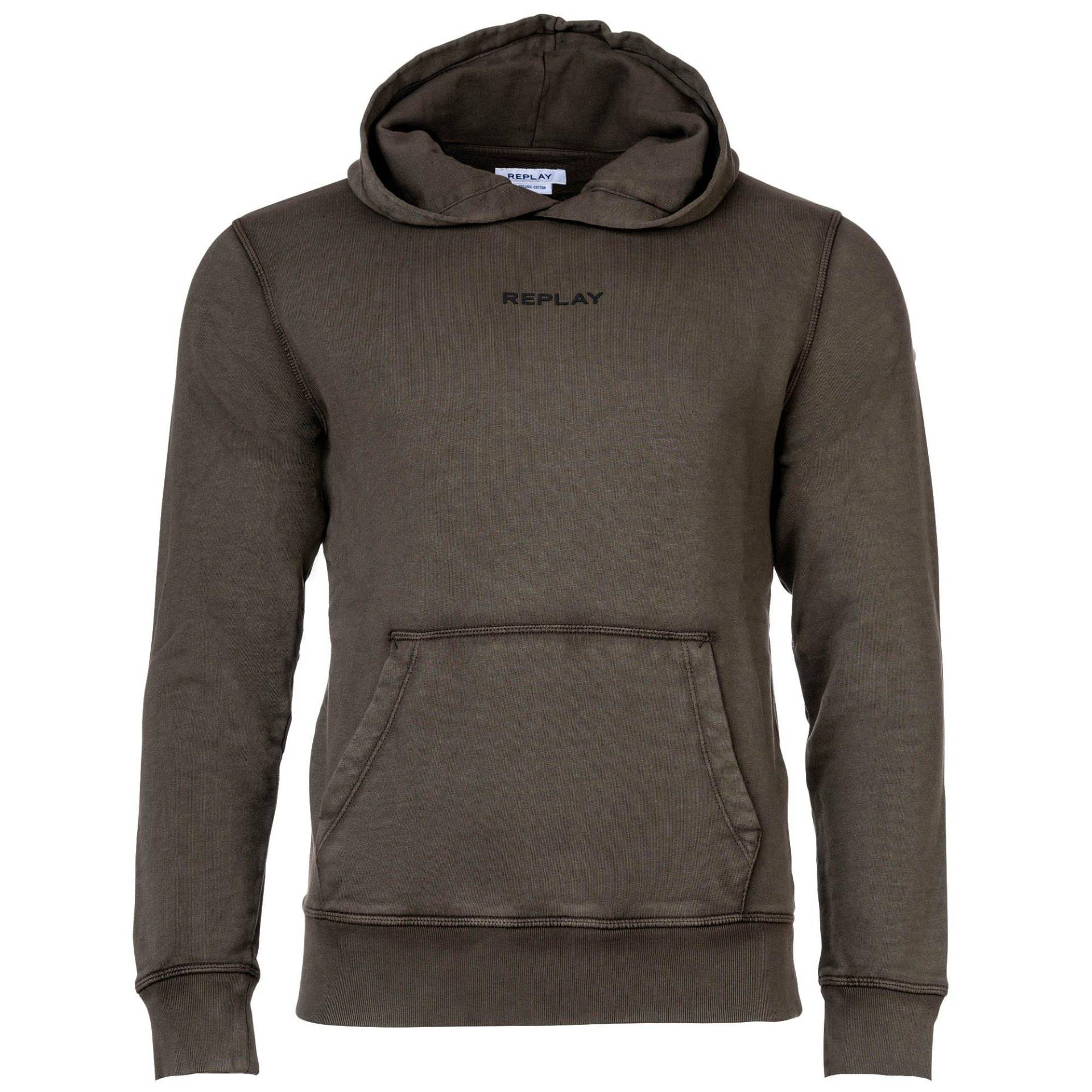 Sweatshirt Bequem Sitzend Herren Grün 3XL von REPLAY