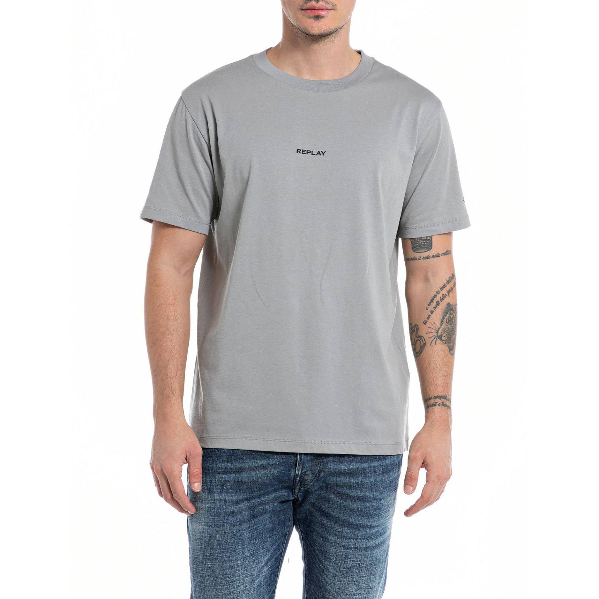 T-shirt Herren Grau L von REPLAY