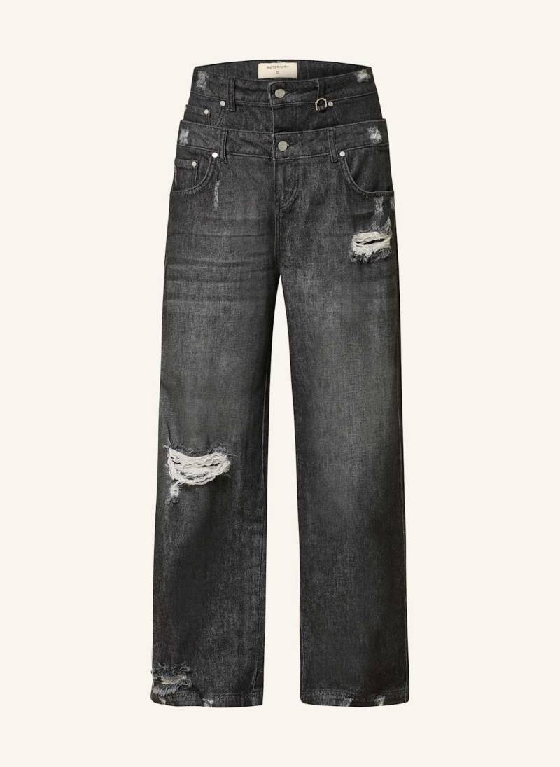 Reternity Destroyed Jeans Regular Fit schwarz von RETERNITY