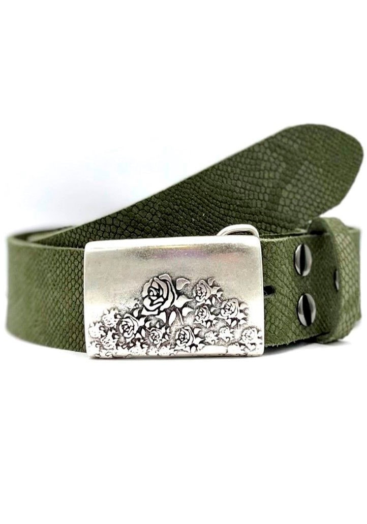 RETTUNGSRING by showroom 019° Koppelgürtel, Vollrindleder, Vintage-Style, Reptilienprägung RETTUNGSRING by showroom 019° Koppelgürtel, Vollrindleder, Vintage-Style, Reptilienprägung von RETTUNGSRING by showroom 019°
