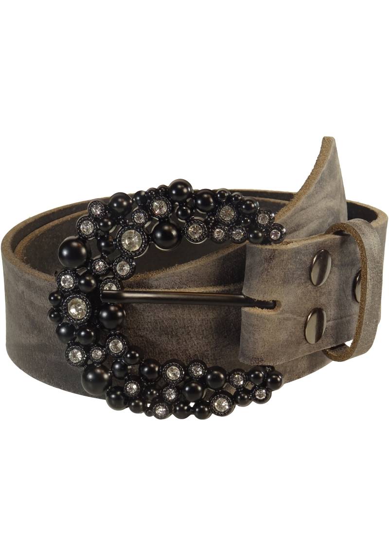 RETTUNGSRING by showroom 019° Ledergürtel, mit austauschbarer Schliesse »Strass Dorn Schwarz« von RETTUNGSRING by showroom 019°