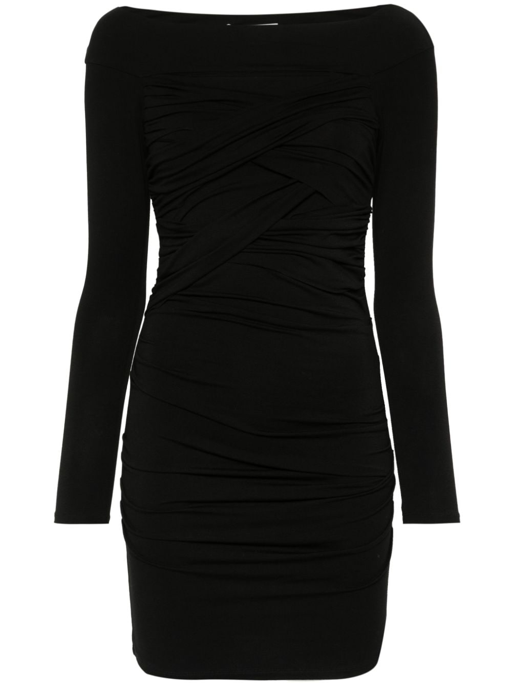 REV The Ella draped mini dress - Black von REV