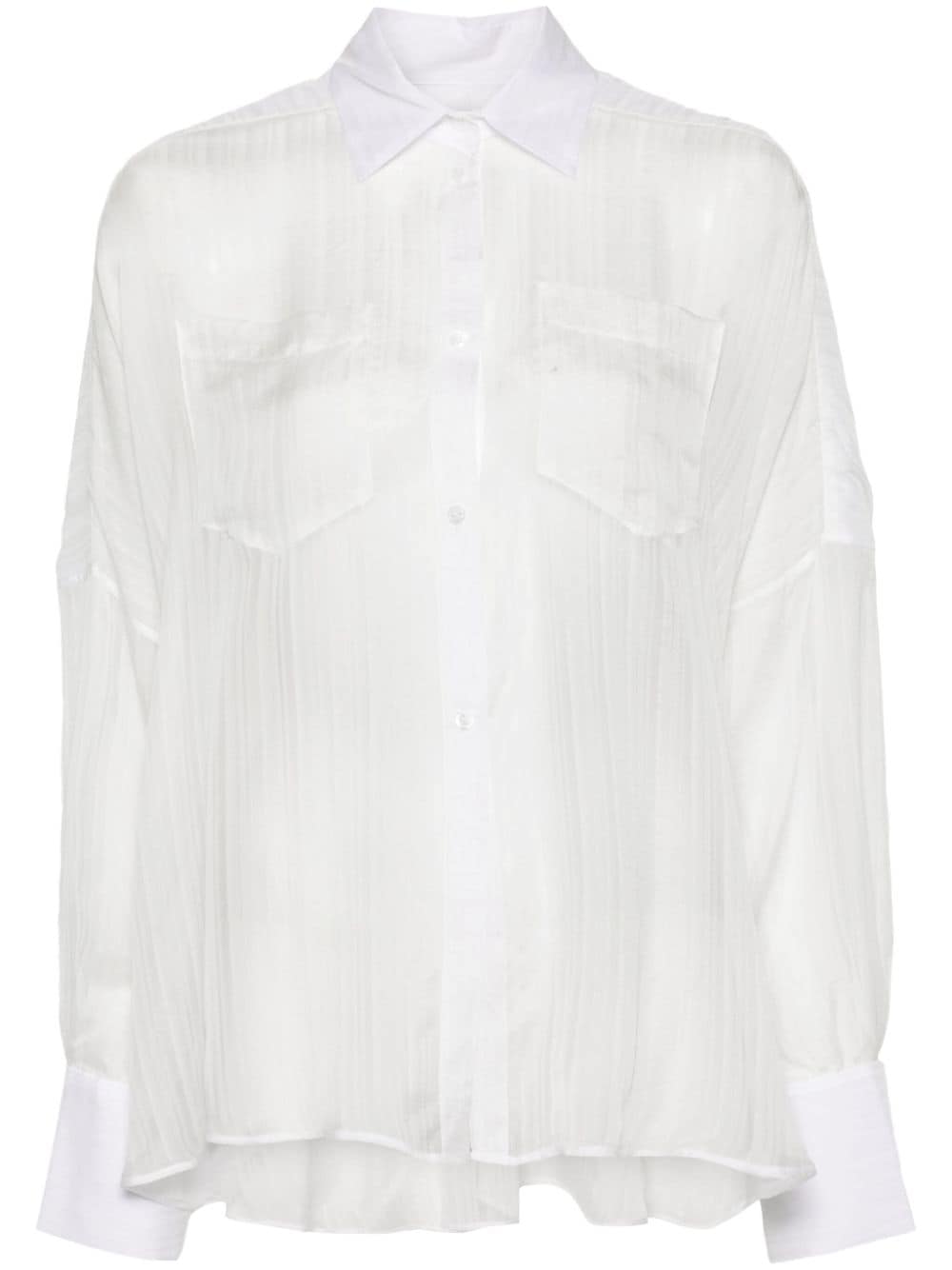 REV The Gab silk shirt - White von REV