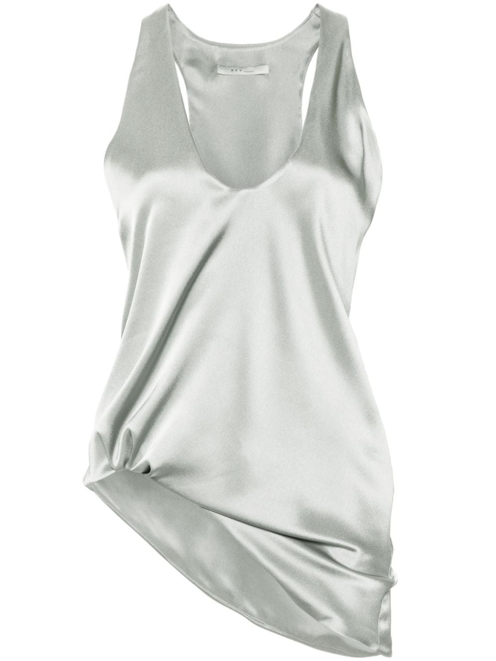 REV asymmetric satin tank top - Grey von REV