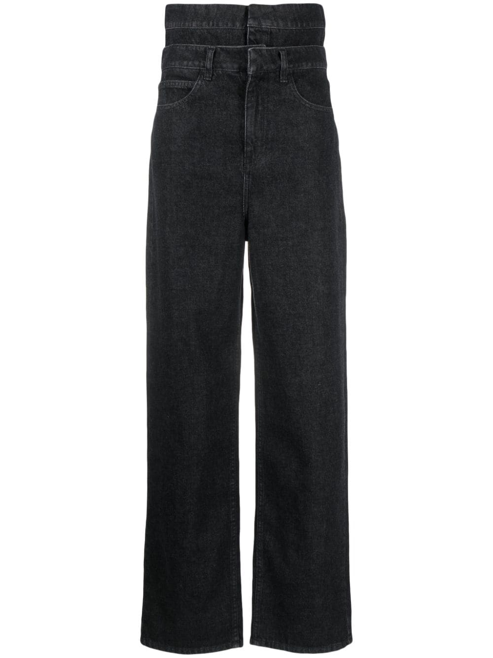 REV high-waist straight-leg jeans - Black von REV