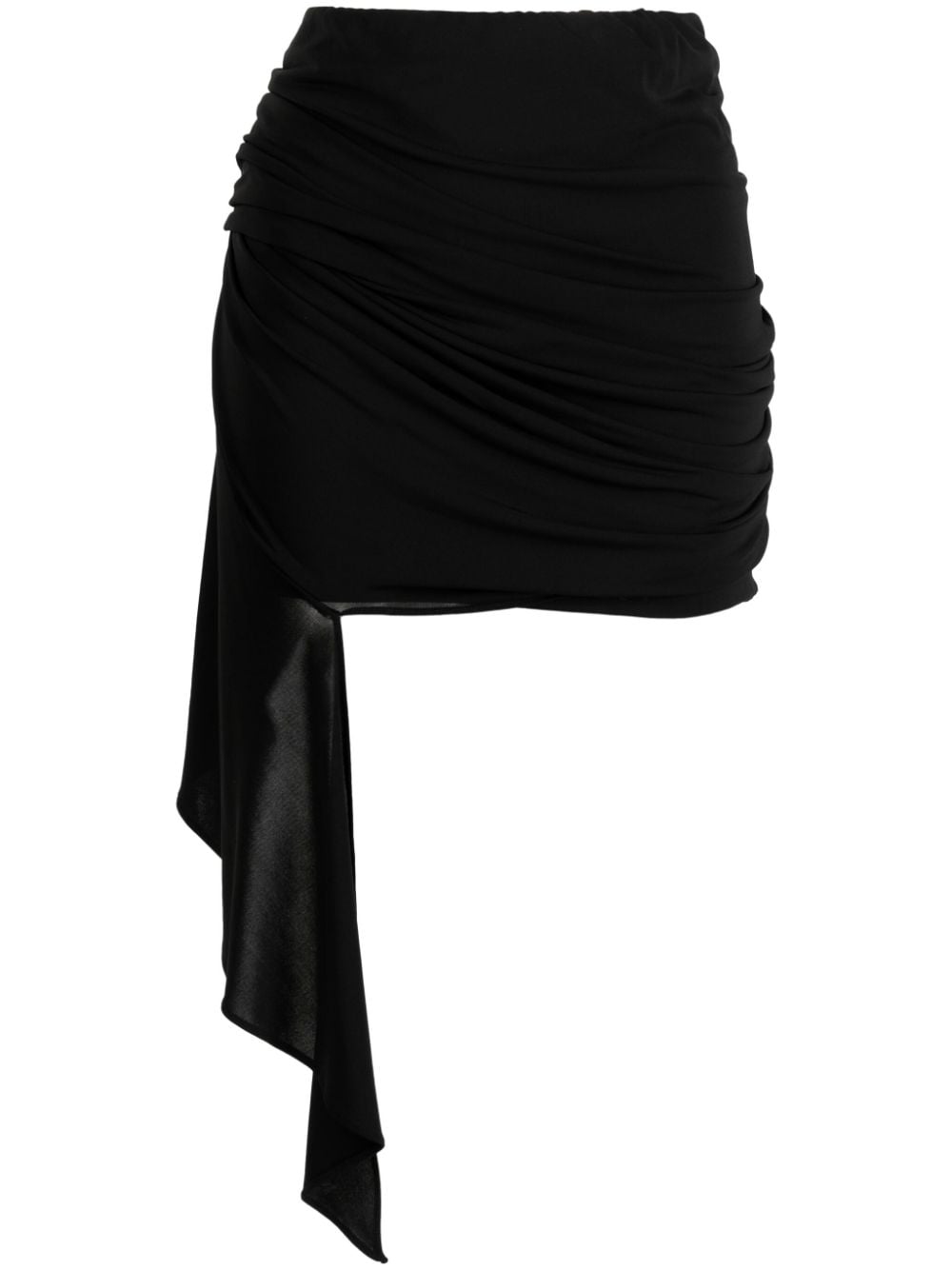 REV mid-rise draped miniskirt - Black von REV