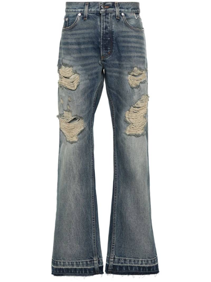 RHUDE Beach Bum mid-rise jeans - Blue von RHUDE