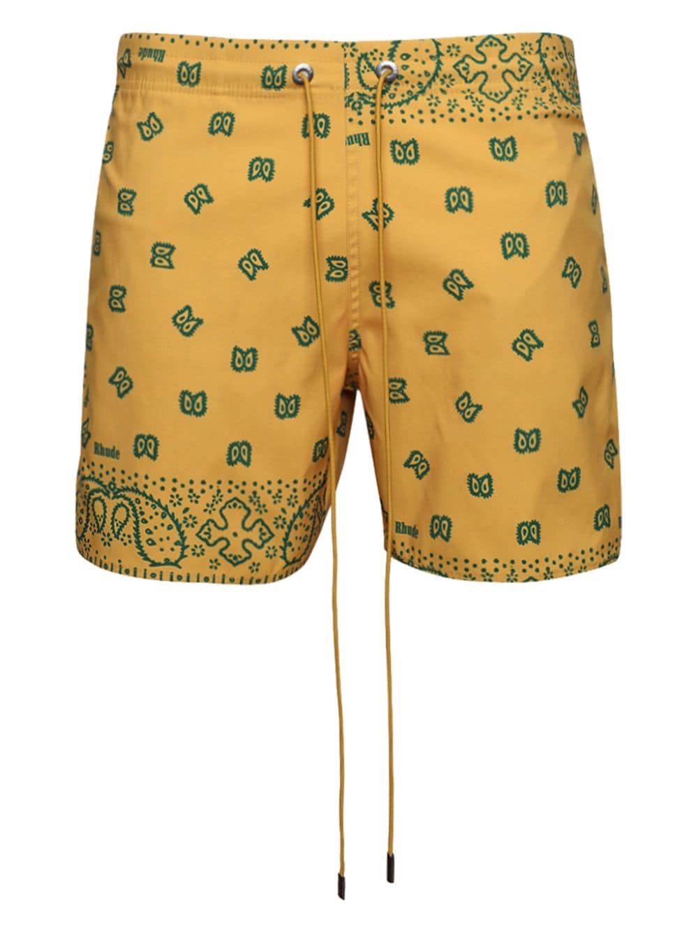 RHUDE bandana-print swim shorts - Yellow von RHUDE