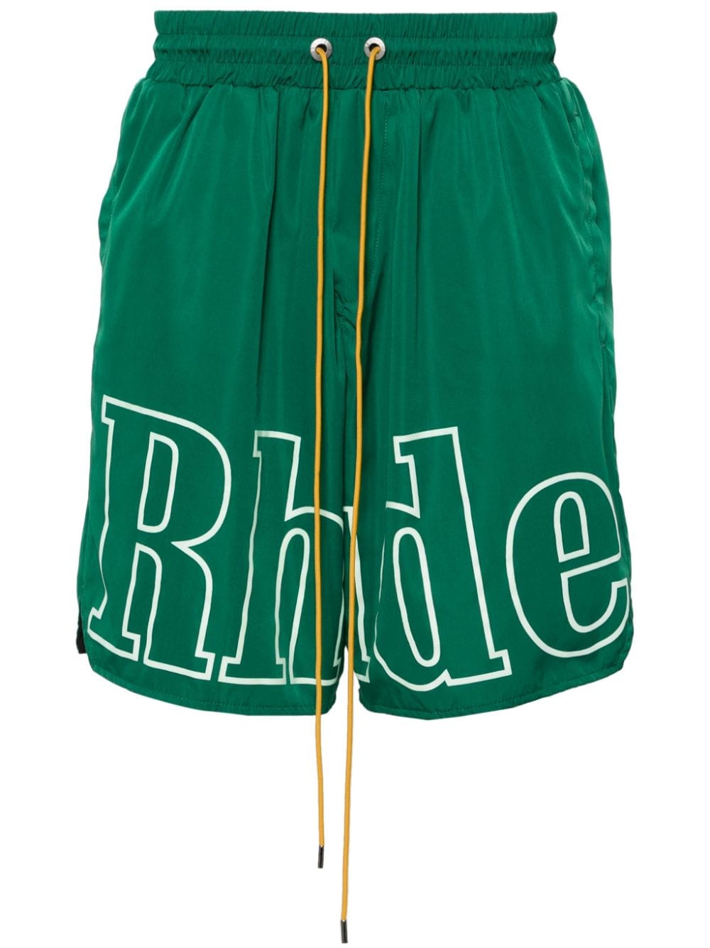 RHUDE logo-print track shorts - Green von RHUDE
