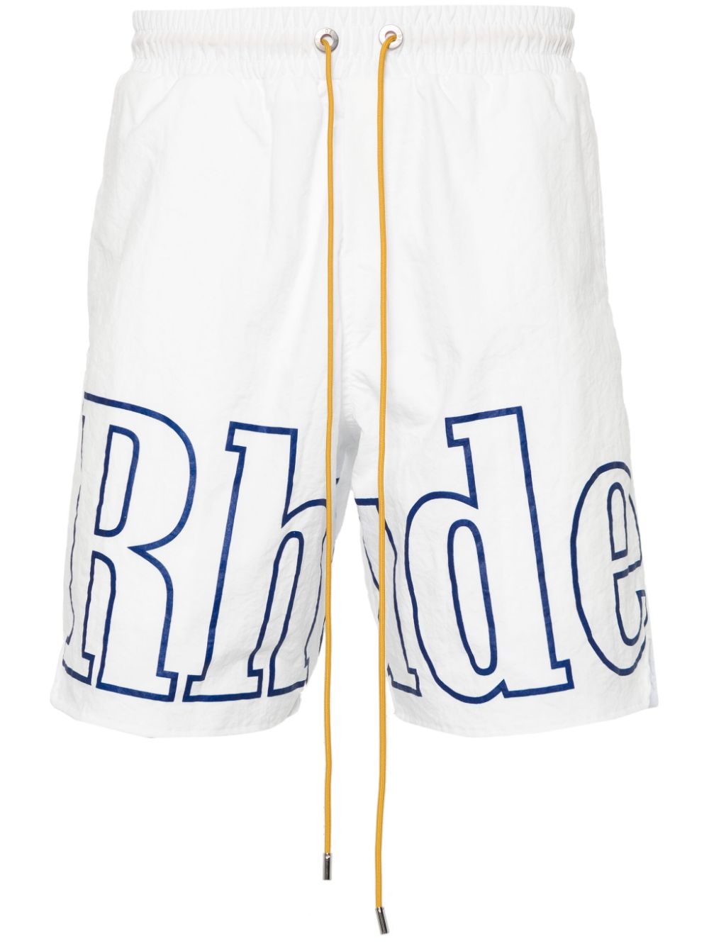 RHUDE logo-print track shorts - White von RHUDE