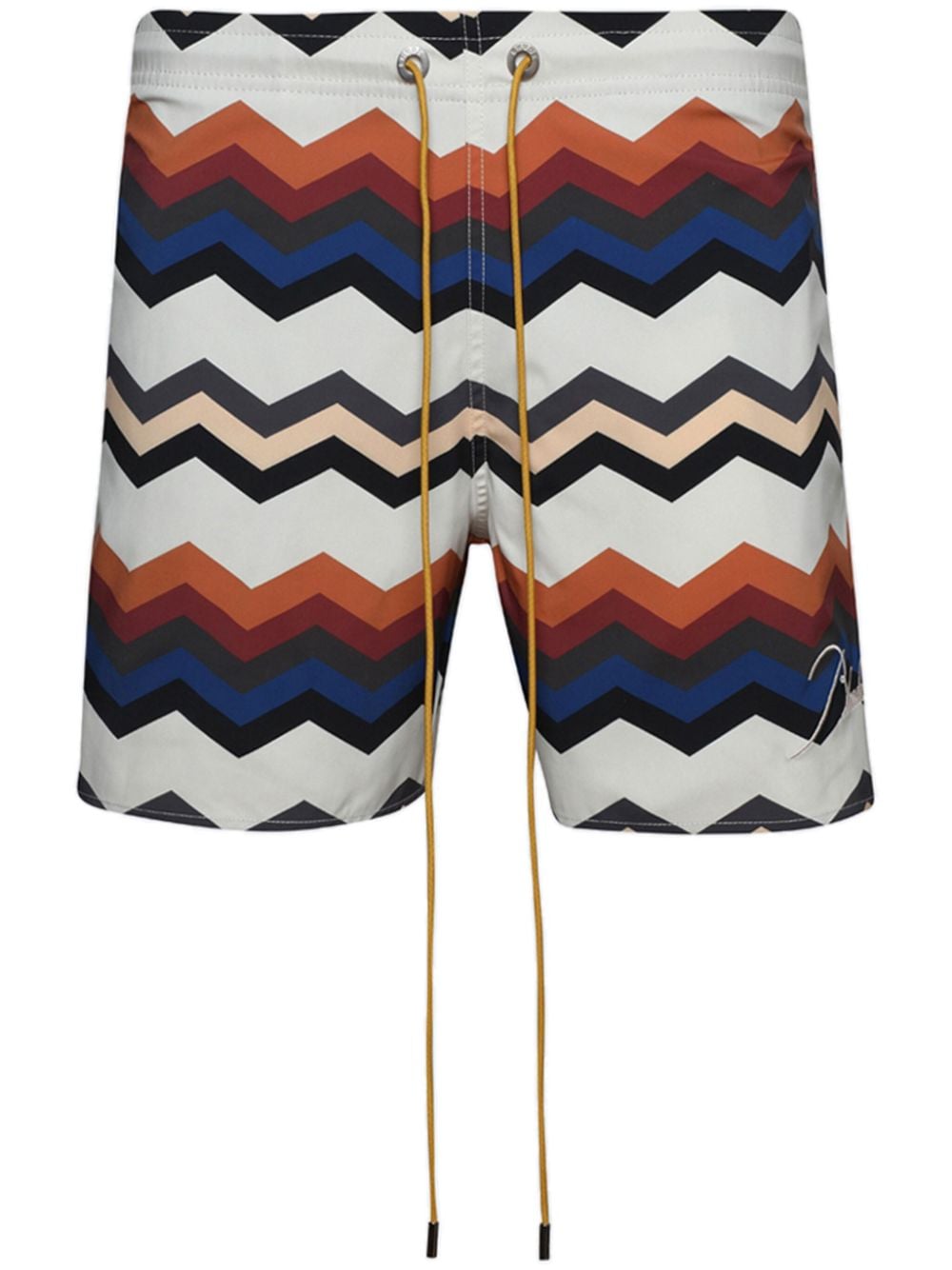 RHUDE zigzag swim shorts - Blue von RHUDE