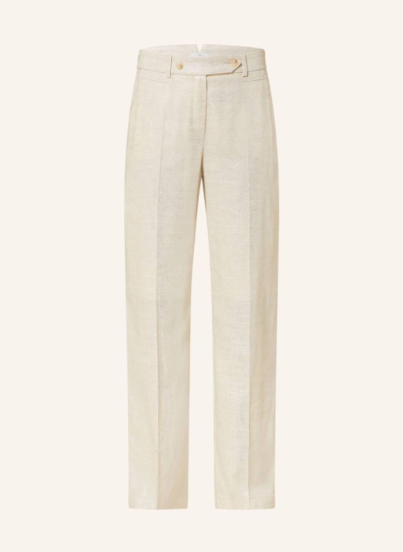 Riani Marlenehose Mit Leinen Und Glitzergarn beige von RIANI