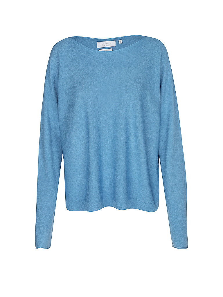 RICH & ROYAL Pullover blau | L von RICH & ROYAL