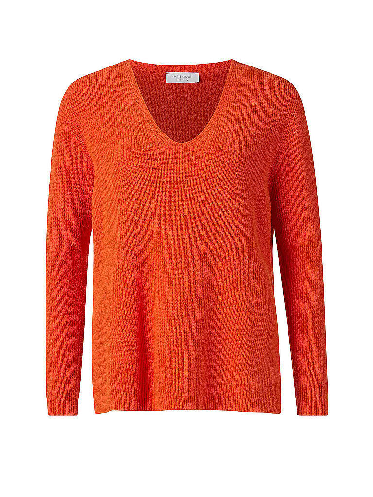 RICH & ROYAL Pullover orange | M von RICH & ROYAL