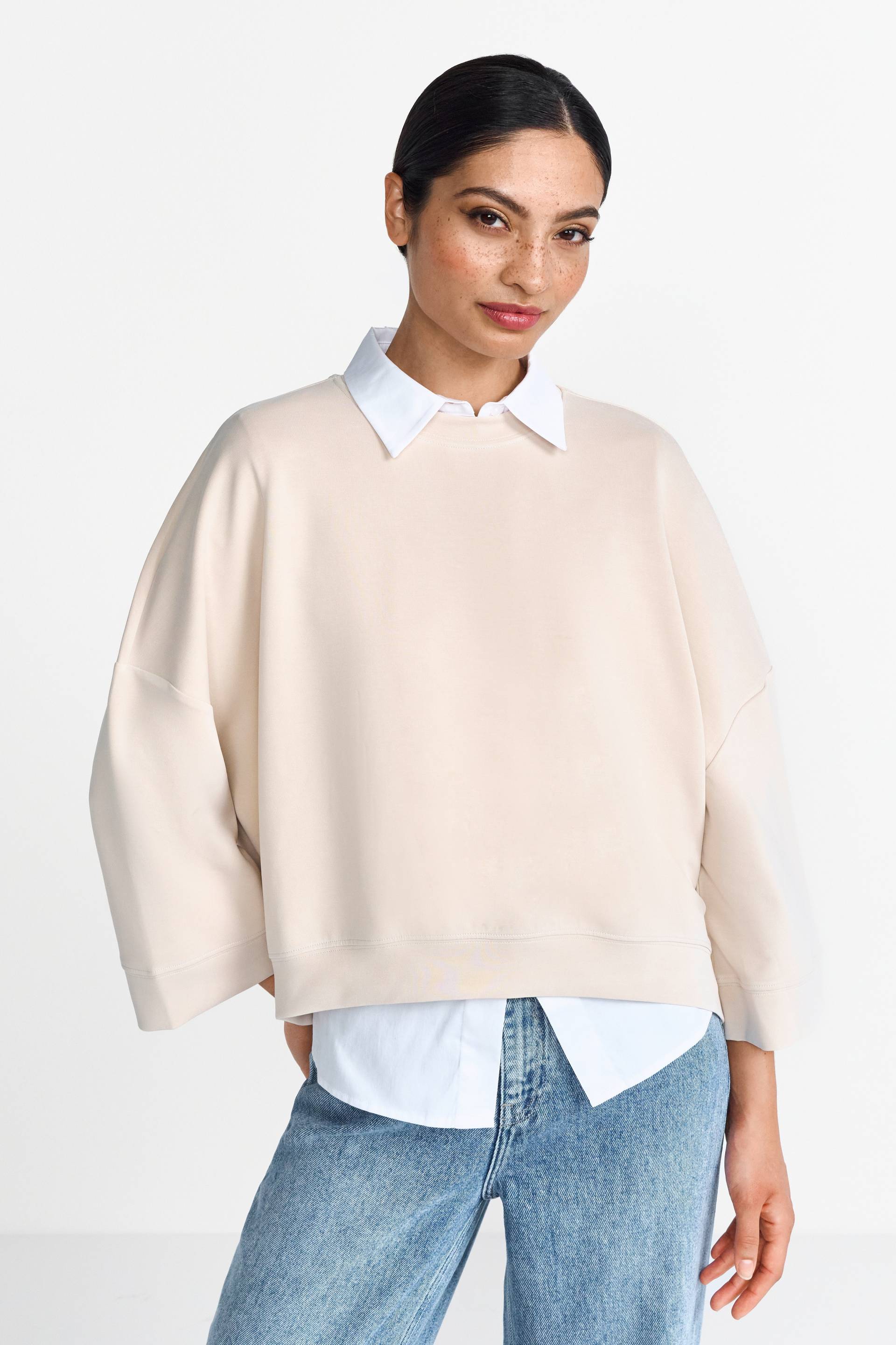 RICHROYAL Kurzarmshirt »Tencel peached Shirt«, modische Kurzarmsweatshirt RICHROYAL Kurzarmshirt »Tencel peached Shirt«, modische Kurzarmsweatshirt von RICHROYAL