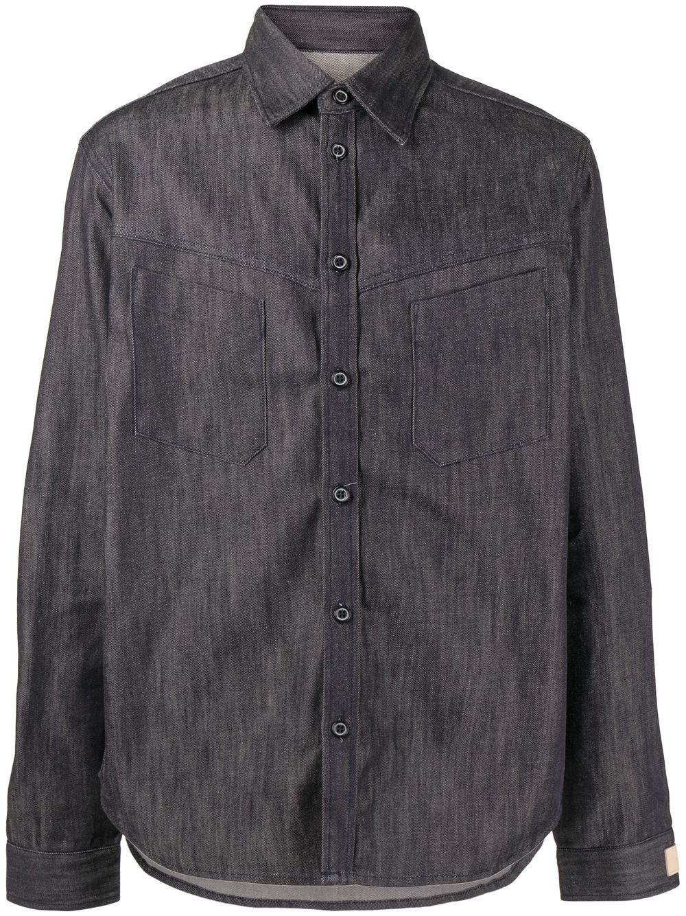 RITO STRUCTURE long-sleeve denim overshirt - Blue von RITO STRUCTURE