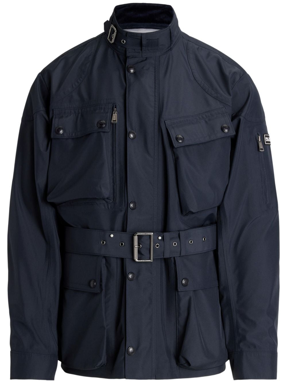 RLX Ralph Lauren band-collar belted jacket - Blue von RLX Ralph Lauren