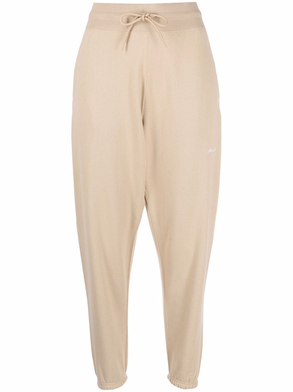 RLX Ralph Lauren cropped cotton-blend track pants - Neutrals von RLX Ralph Lauren