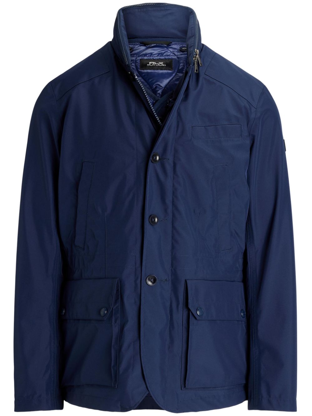 RLX Ralph Lauren deatchable-hood quilted-liner jacket - Blue von RLX Ralph Lauren