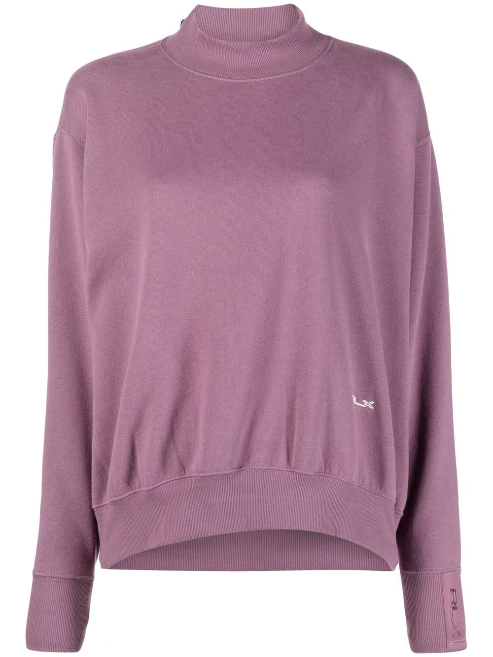 RLX Ralph Lauren embroidered-logo mock-neck jumper - Purple von RLX Ralph Lauren