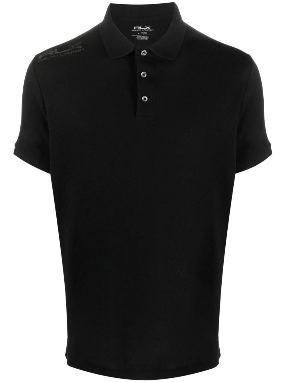 RLX Ralph Lauren logo-print cotton polo shirt - Black von RLX Ralph Lauren