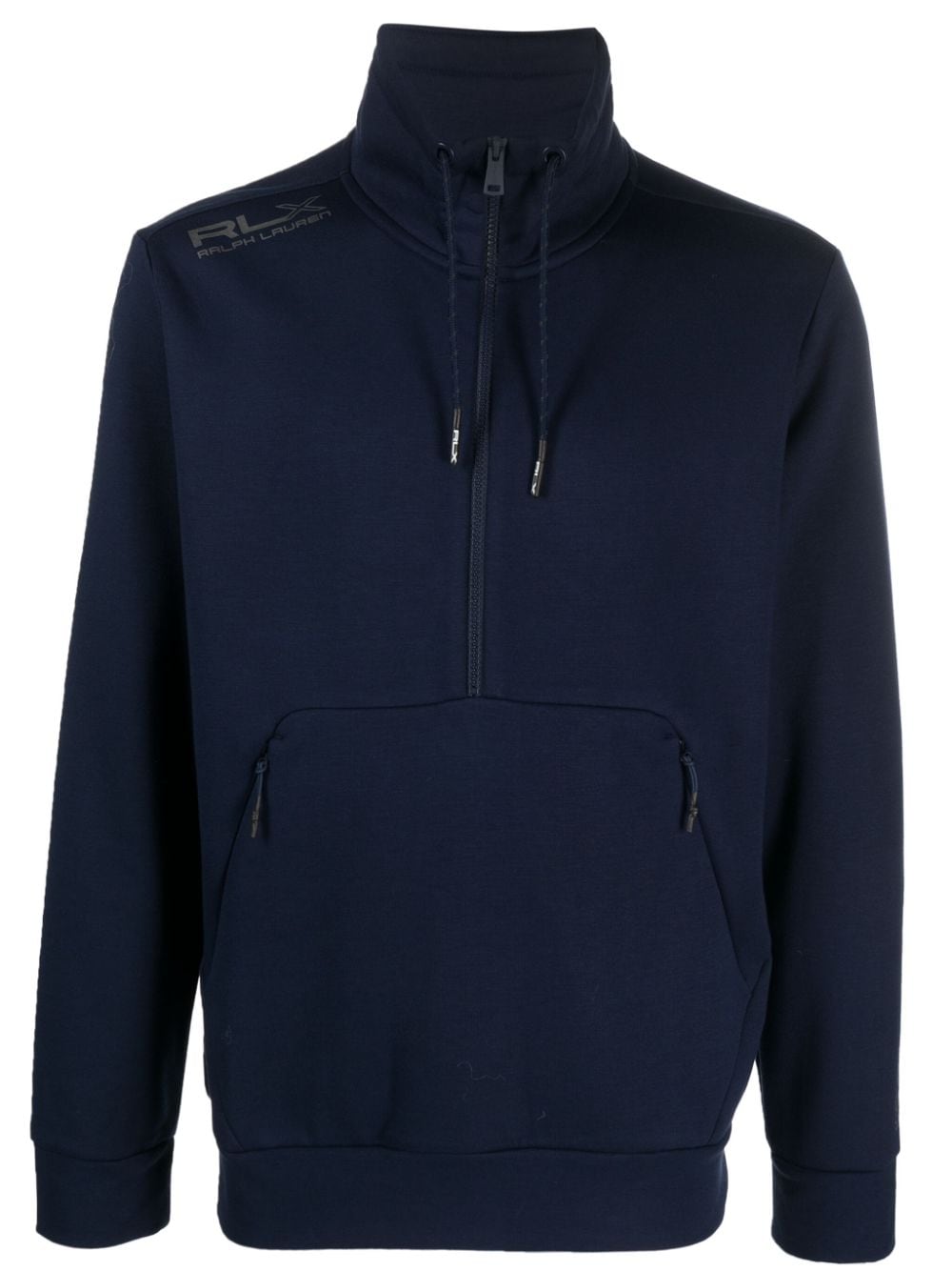 RLX Ralph Lauren logo-print zip-up sweatshirt - Blue von RLX Ralph Lauren