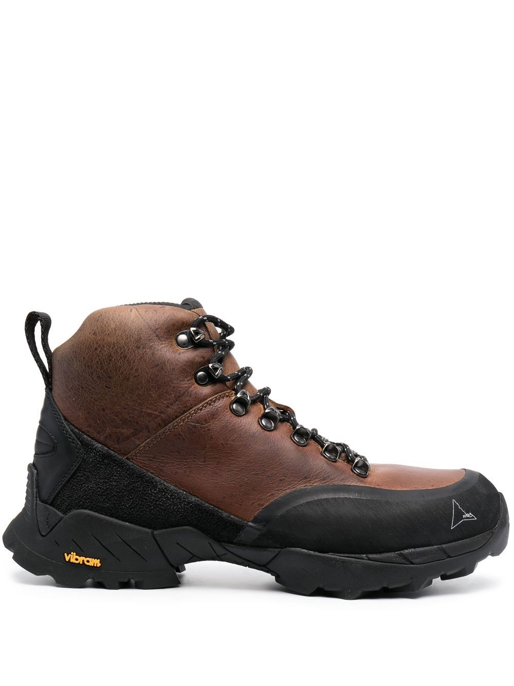 ROA leather lace-up boots - Brown von ROA