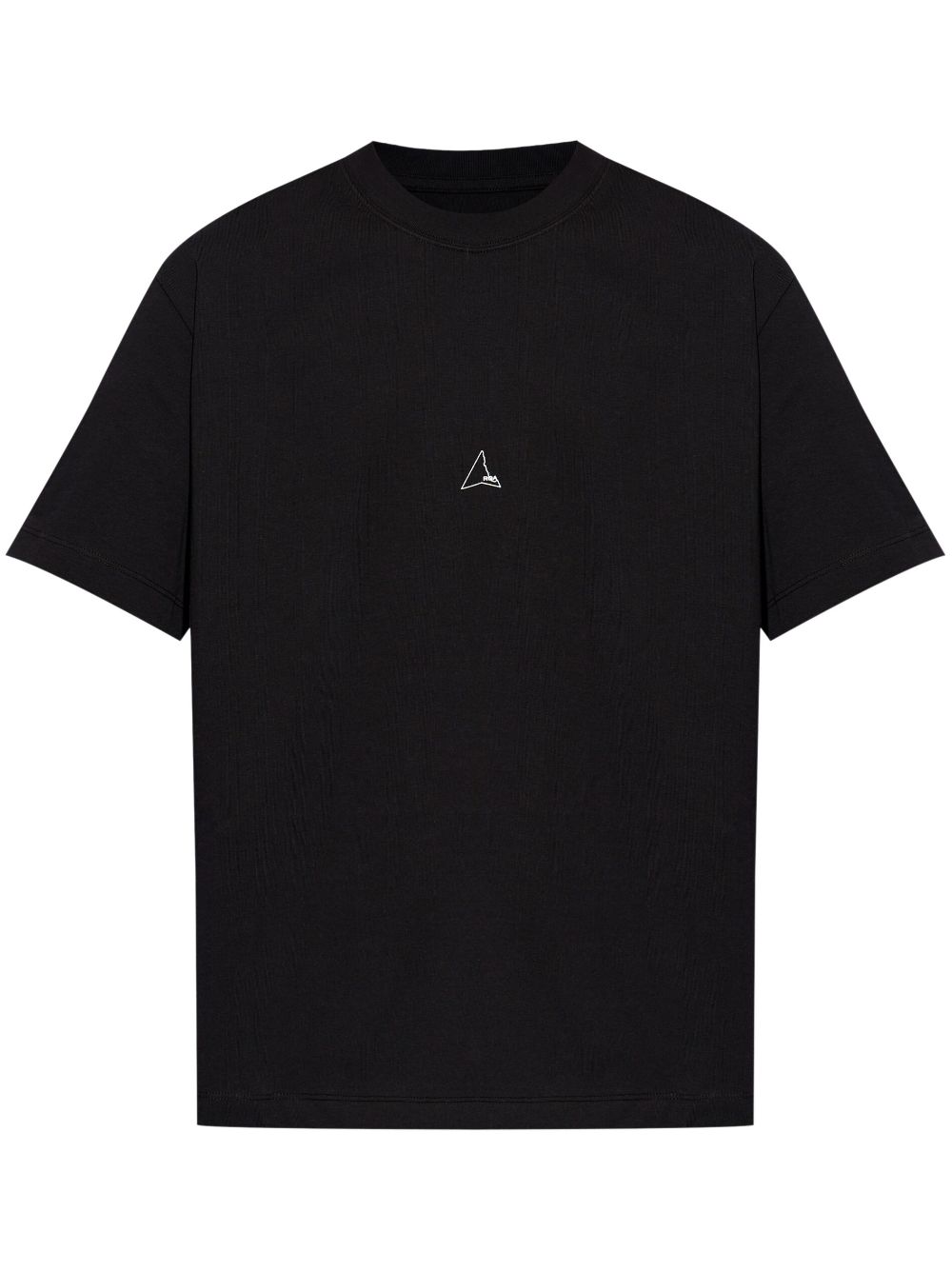 ROA logo-print cotton T-shirt - Black von ROA