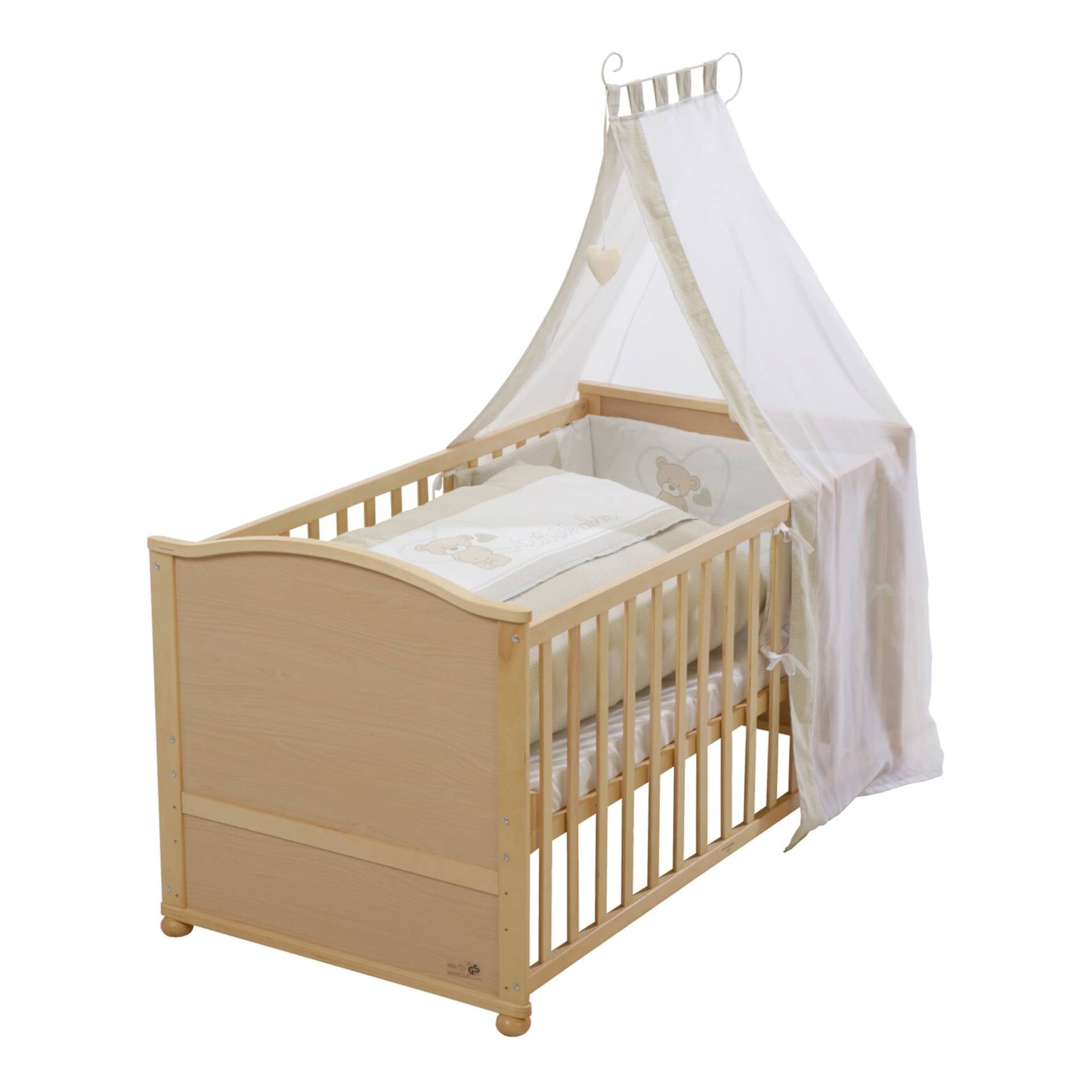Babybett mit Ausstattung Liebhabär 70x140 cm von roba