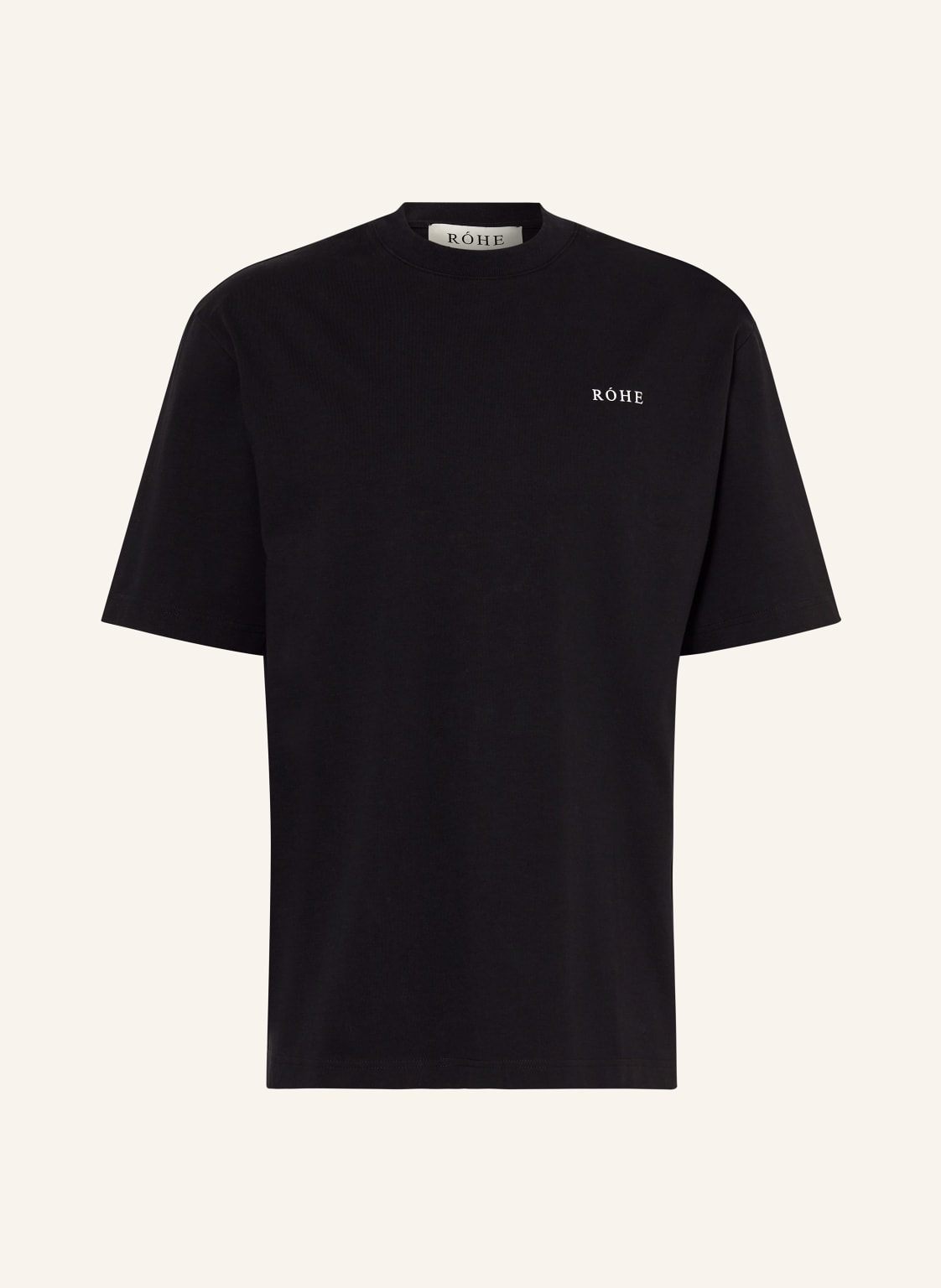 Róhe T-Shirt schwarz von RÓHE
