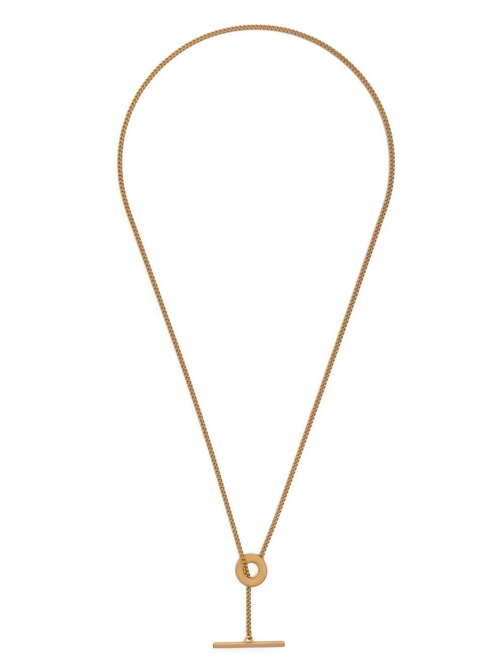 ROSIE KENT Weol T-bar curb-chain necklace - Gold von ROSIE KENT