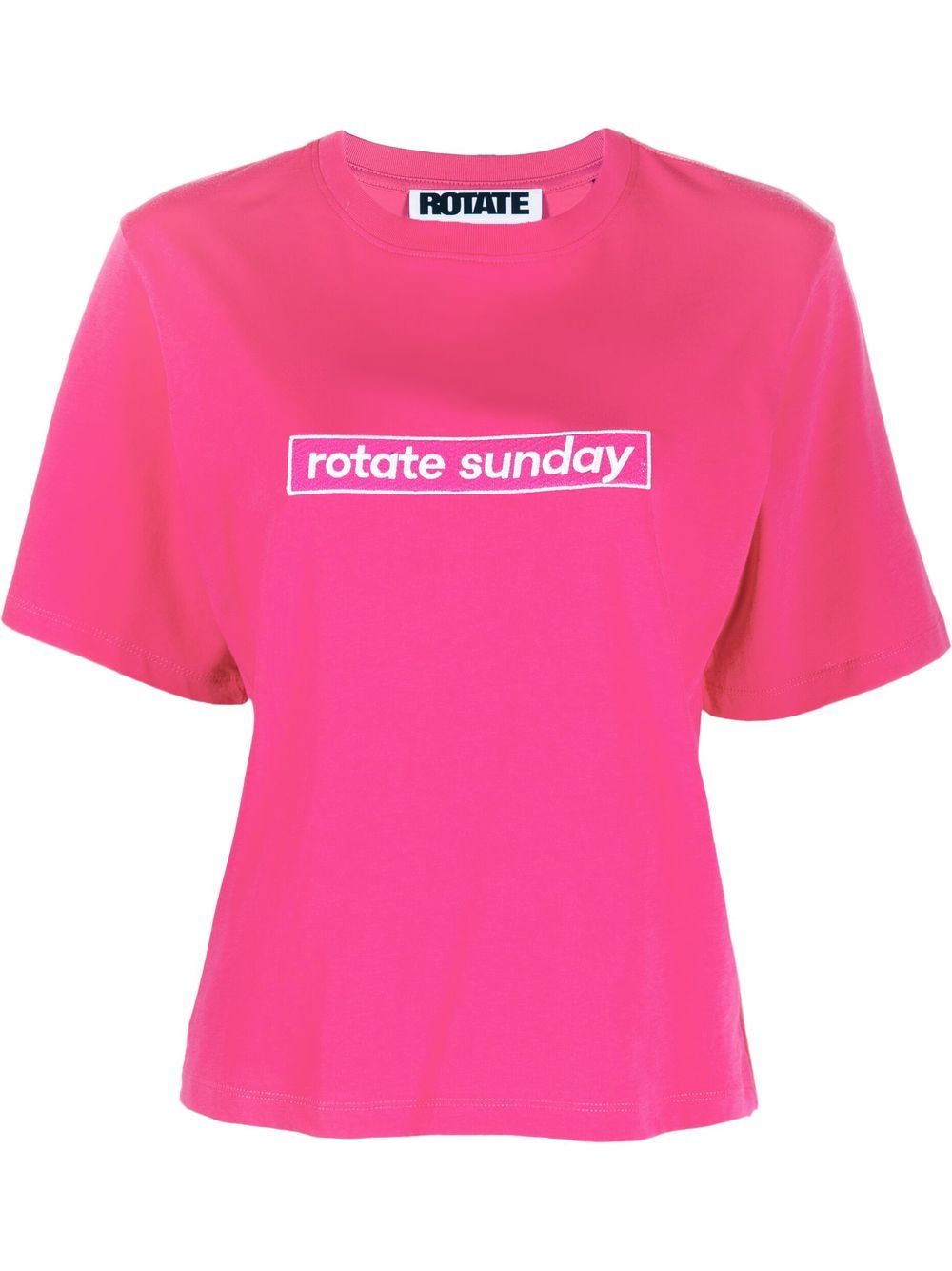 ROTATE BIRGER CHRISTENSEN Aster logo T-shirt - Pink