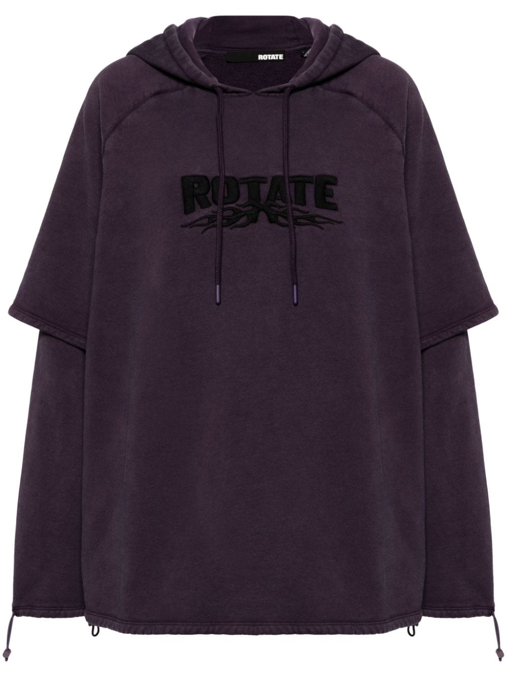 ROTATE BIRGER CHRISTENSEN HD Enzyme organic-cotton hoodie - Purple von ROTATE BIRGER CHRISTENSEN